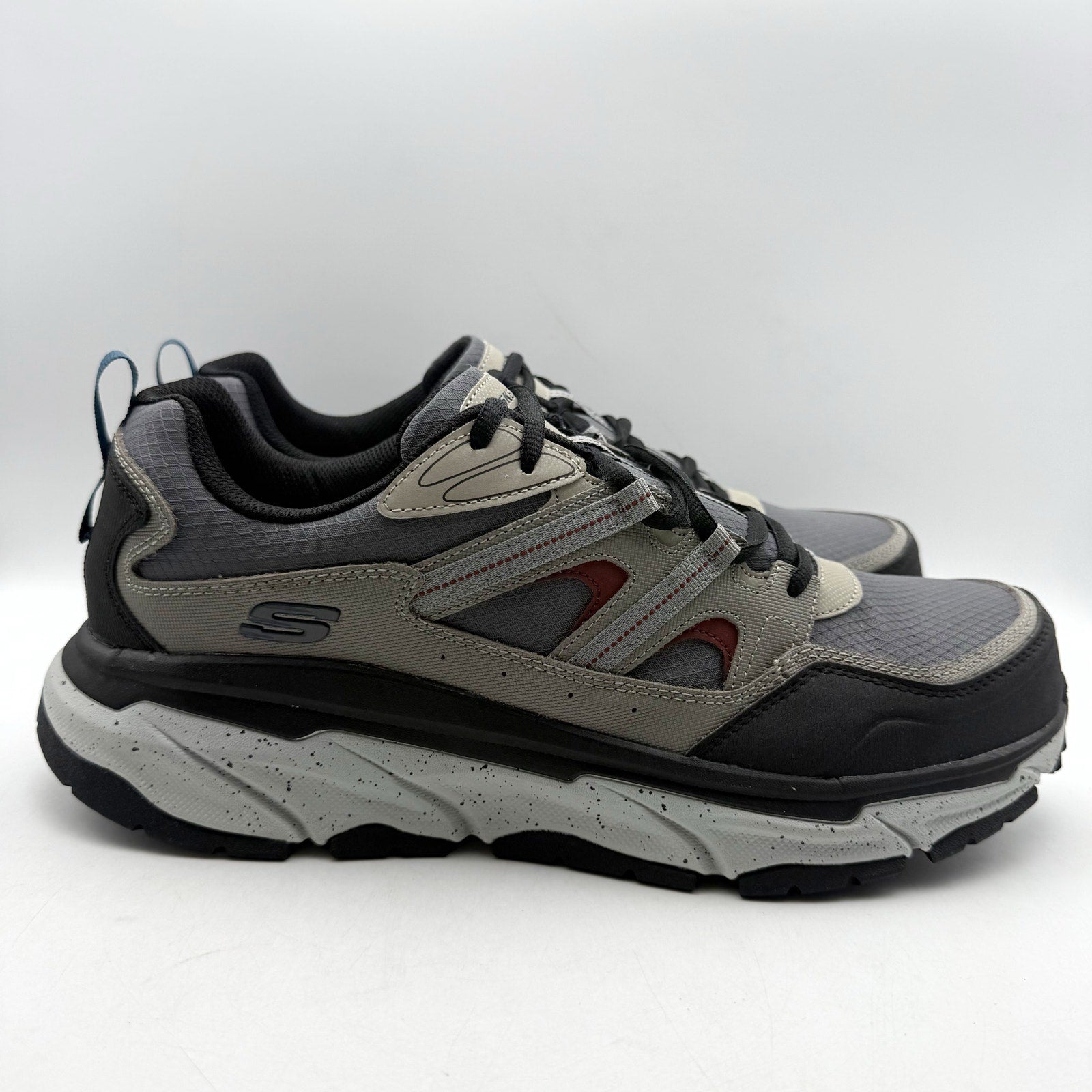 SKECHERS Work Mens D'Lux Journey Comp Toe Sneakers US 13 Grey Slip Resistant NIB