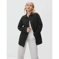 Everlane Womens The Cinchable Chore Jacket XS Black Cotton Canvas NWT