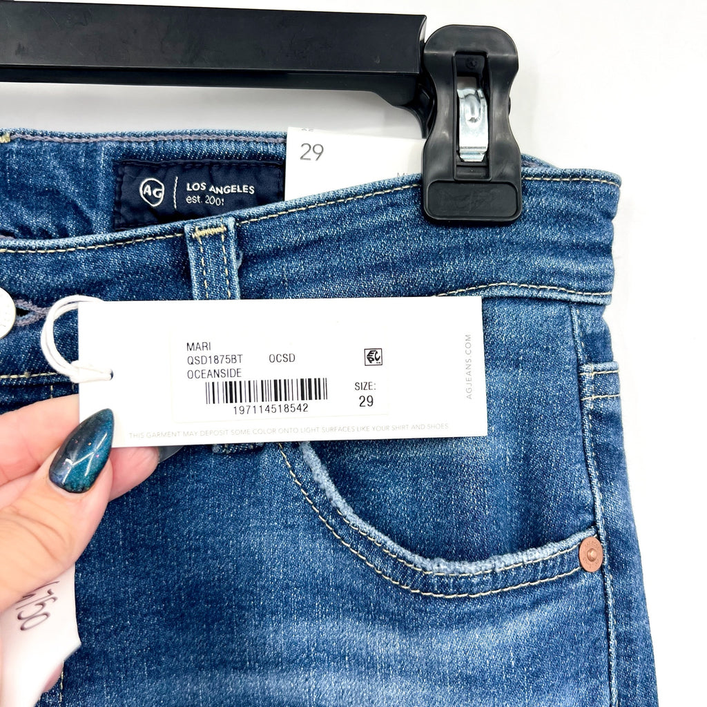 AG ADRIANO GOLDSCHMIED Womens Mari Slim Straight Jean Size 29 US 8 Oceanside NWT
