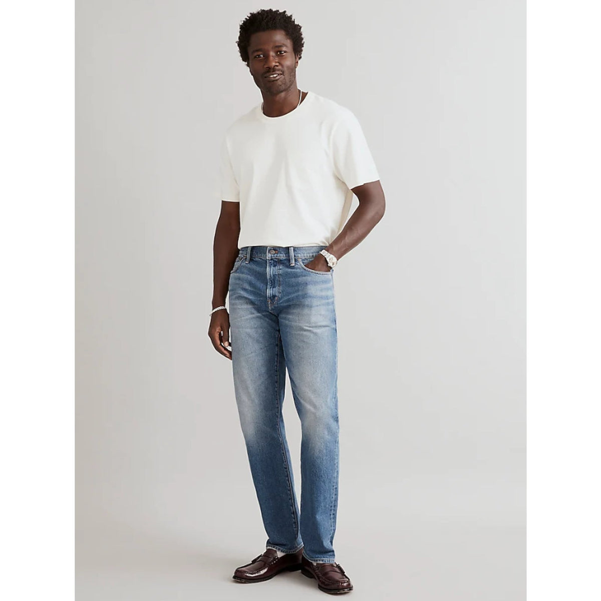 MADEWELL Men's 1991 Selvedge Jeans 29x30 Blue Norwood Straight Leg NK926 NWT