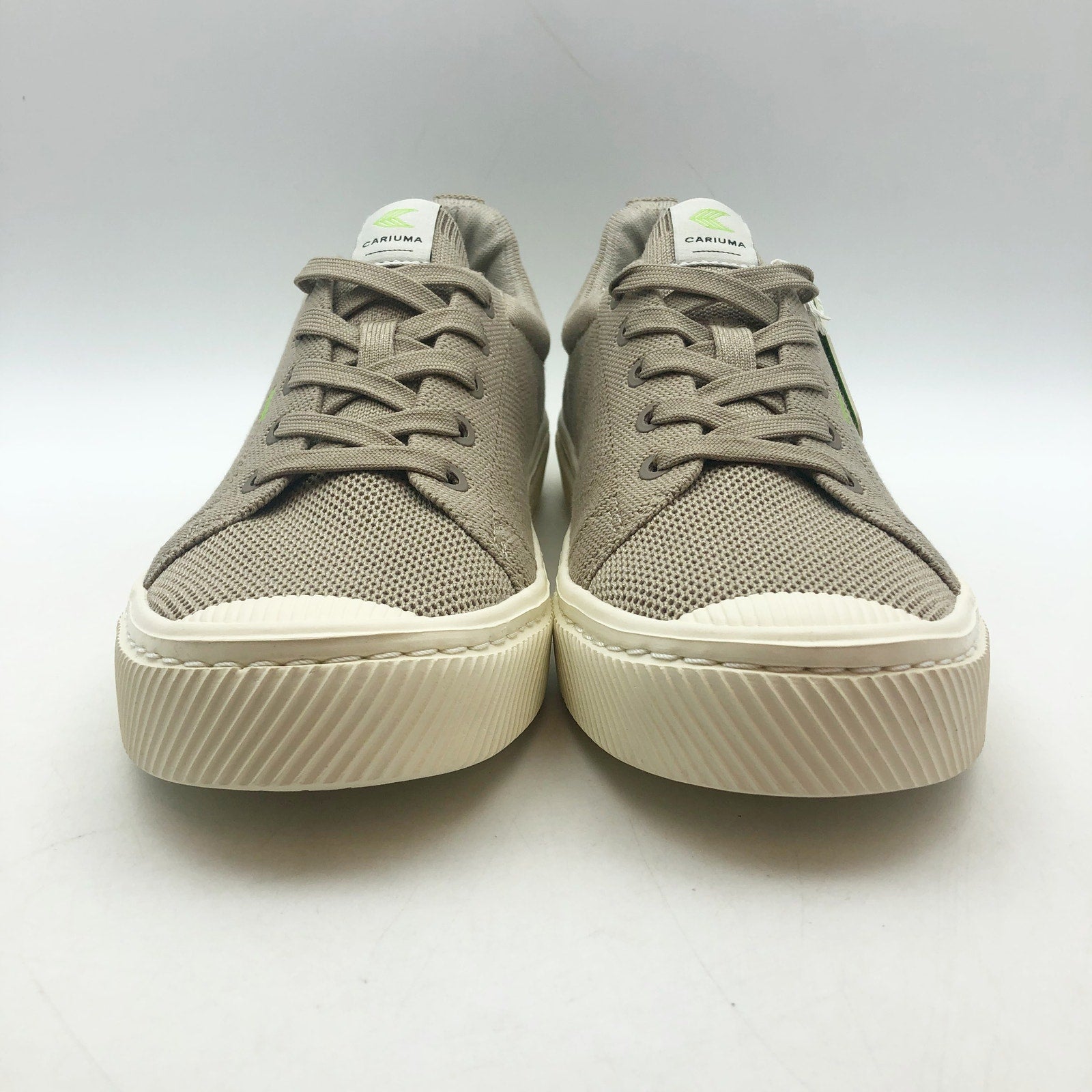Cariuma Unisex IBI Low Sneakers Womens 8.5 Mens 7 Tan Sand Bamboo Knit NIB