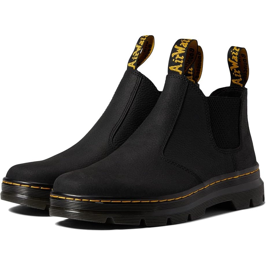 Dr. Martens Womens Work Hardie II Chelsea Boots US 6 M EU 37 Black Leather NIB