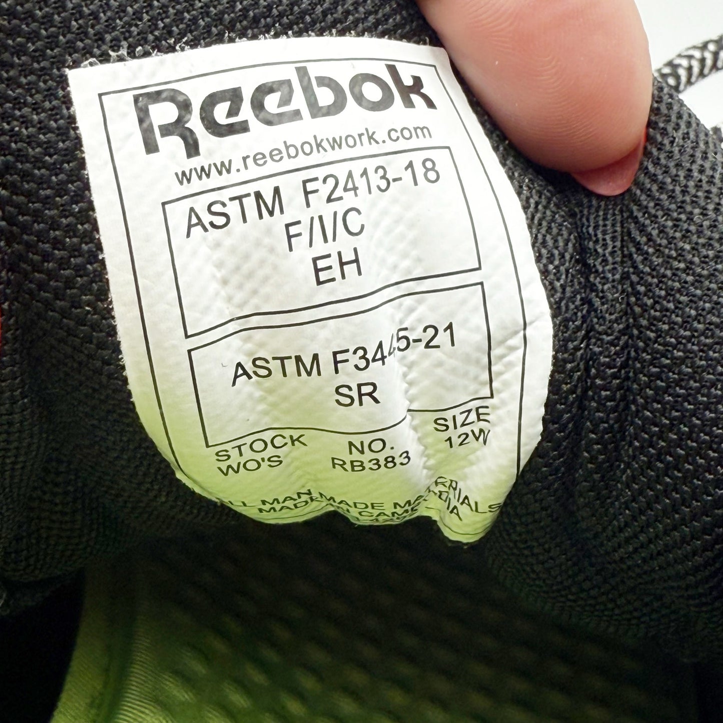 REEBOK Womens Nano X1 Adventure Comp Toe Work Shoes 12 Wide White Green SR NIB