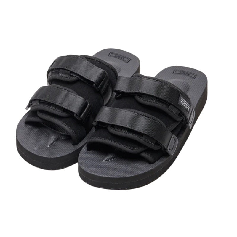 Suicoke Womens MOTO-VS Slip On Sandals Size 6 EU 35 Black Suede NWOB