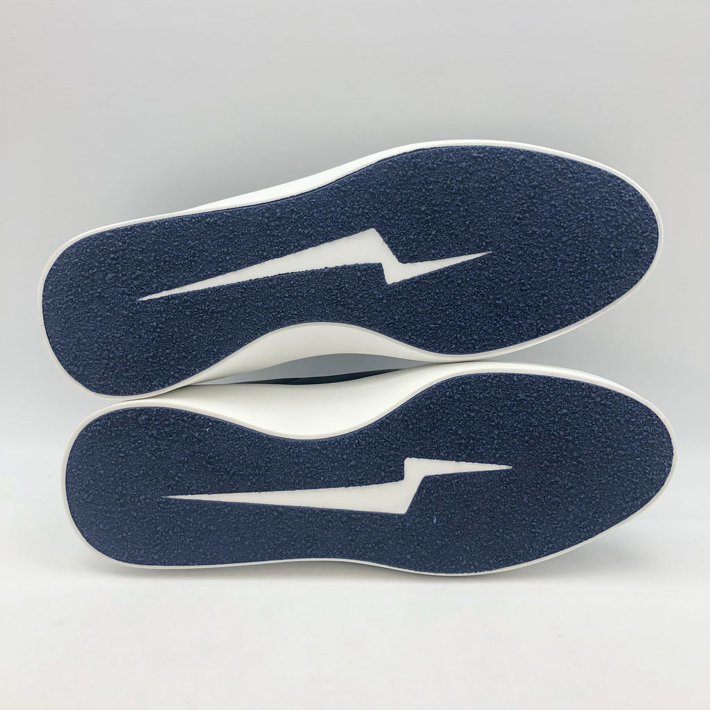 Wolf & Shepherd Cruise Tre Slip On Sneaker MENS 7.5 WOMENS 9 Blue Leather NIB