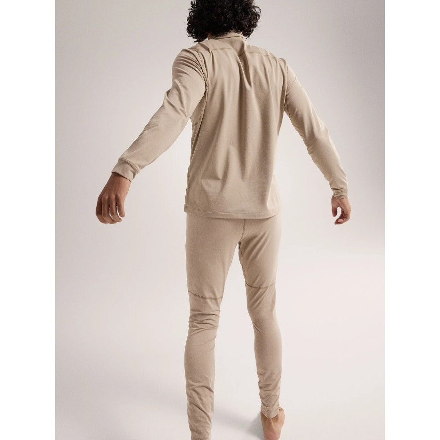 ARC'TERYX Men's Rho LT Zip Neck Sweatshirt Small Tan Smoke Bluff Lightweight NWT