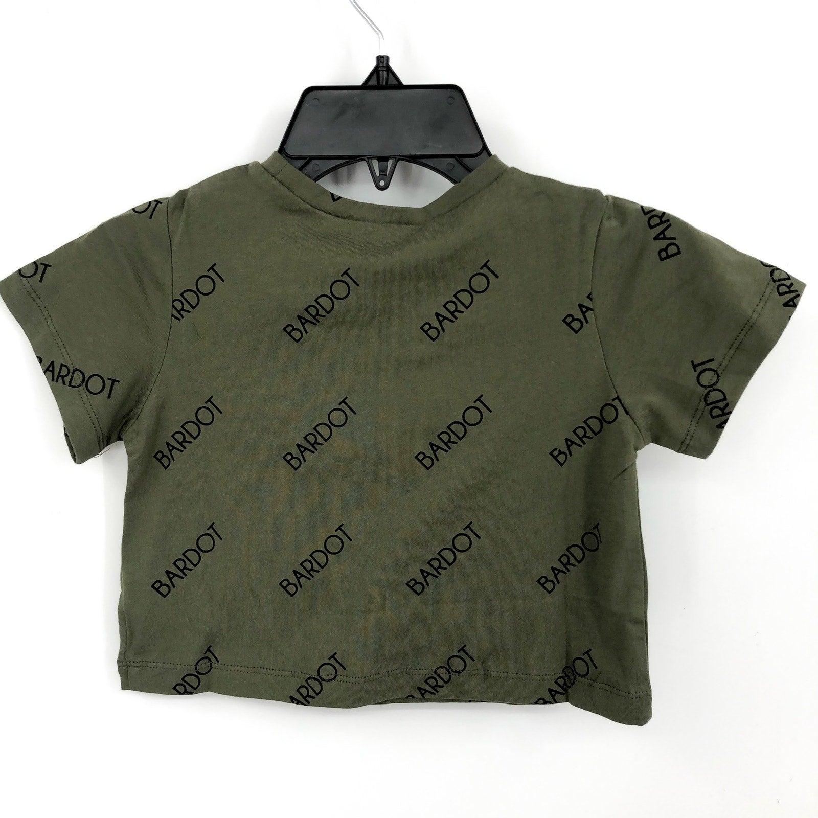 BARDOT JUNIOR Toddler Bardot Tee 4T Khaki Green Short Sleeves NWT