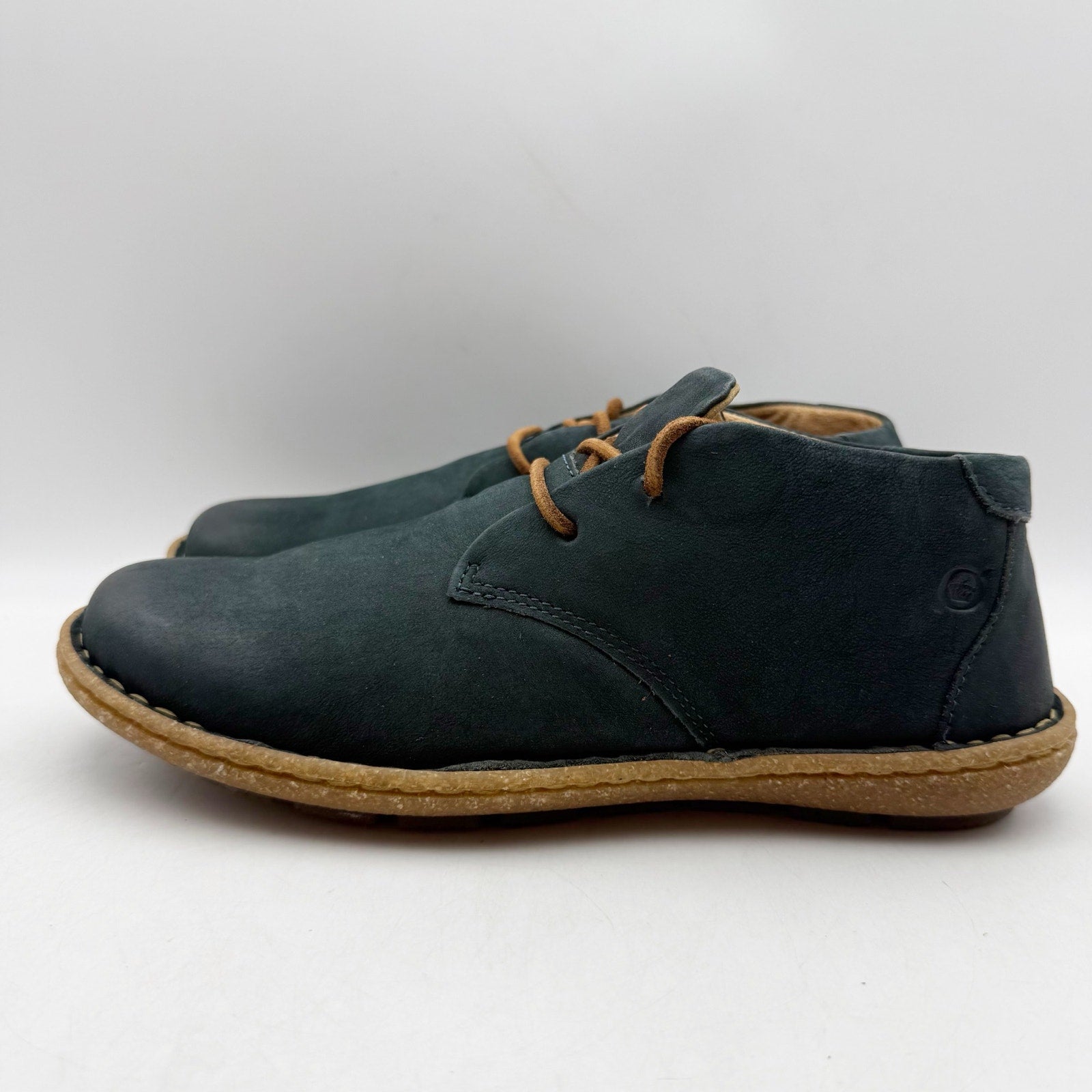 Born Womens Nuala ll Chukka Ankle Booties US 7 Navy Blue Nubuck NWOB