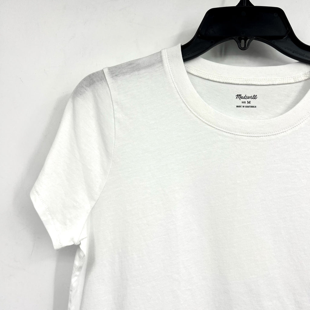 MADEWELL Women's Northside Vintage Tee Medium White Chalk Short Sleeve J8526 NWT