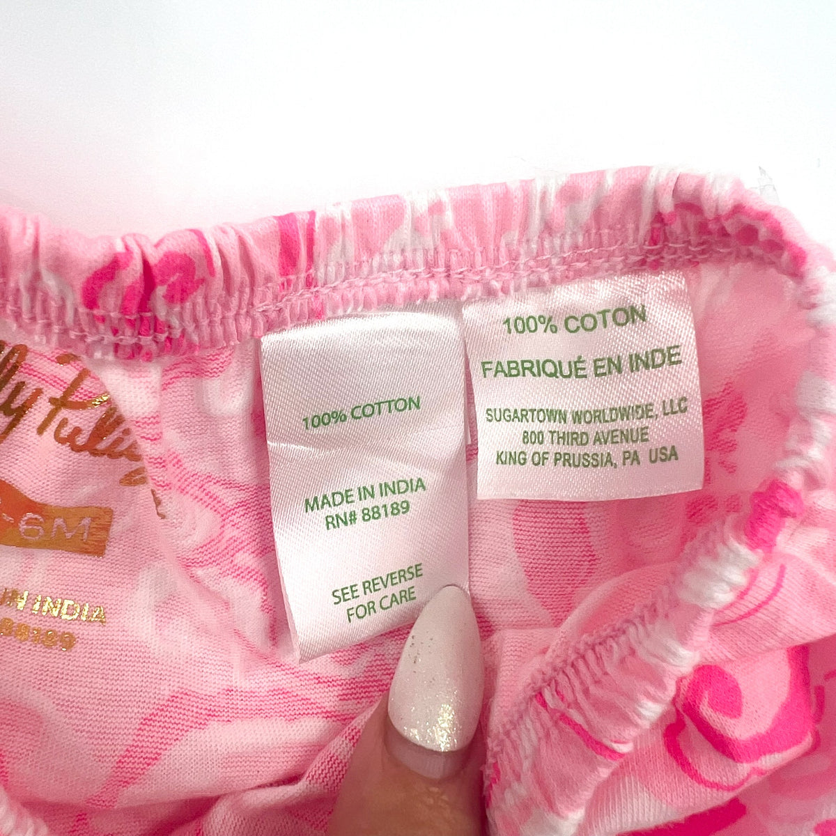 LILLY PULITZER Infant Charlize Dress 3-6M Conch Shell Pink Flamingle Garden NWOT