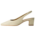 Bernardo Womens Ariella Pumps US 8 M Beige Eggshell Leather Slingback NIB