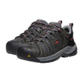 Keen Womens Flint II Steel Toe Work Sneakers Size 5 WIDE Grey Leather NIB