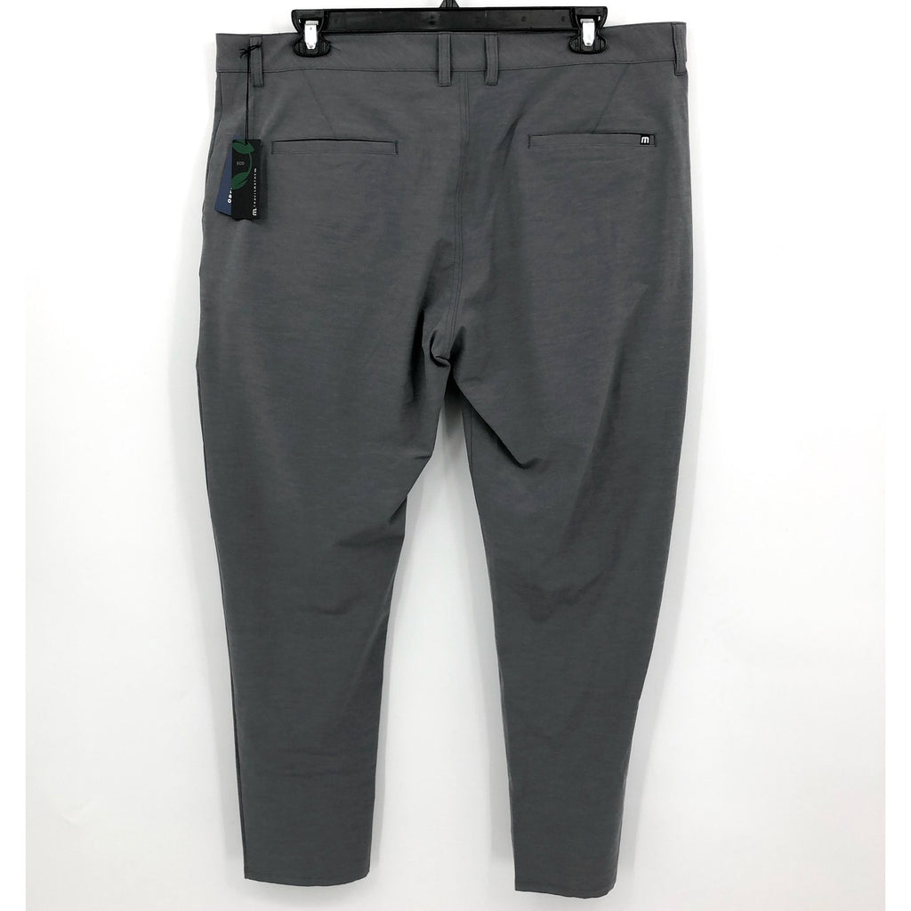 TRAVIS MATHEW Men's Open To Close Tech Chino Pants 42x31 Grey Heather Quit NWT