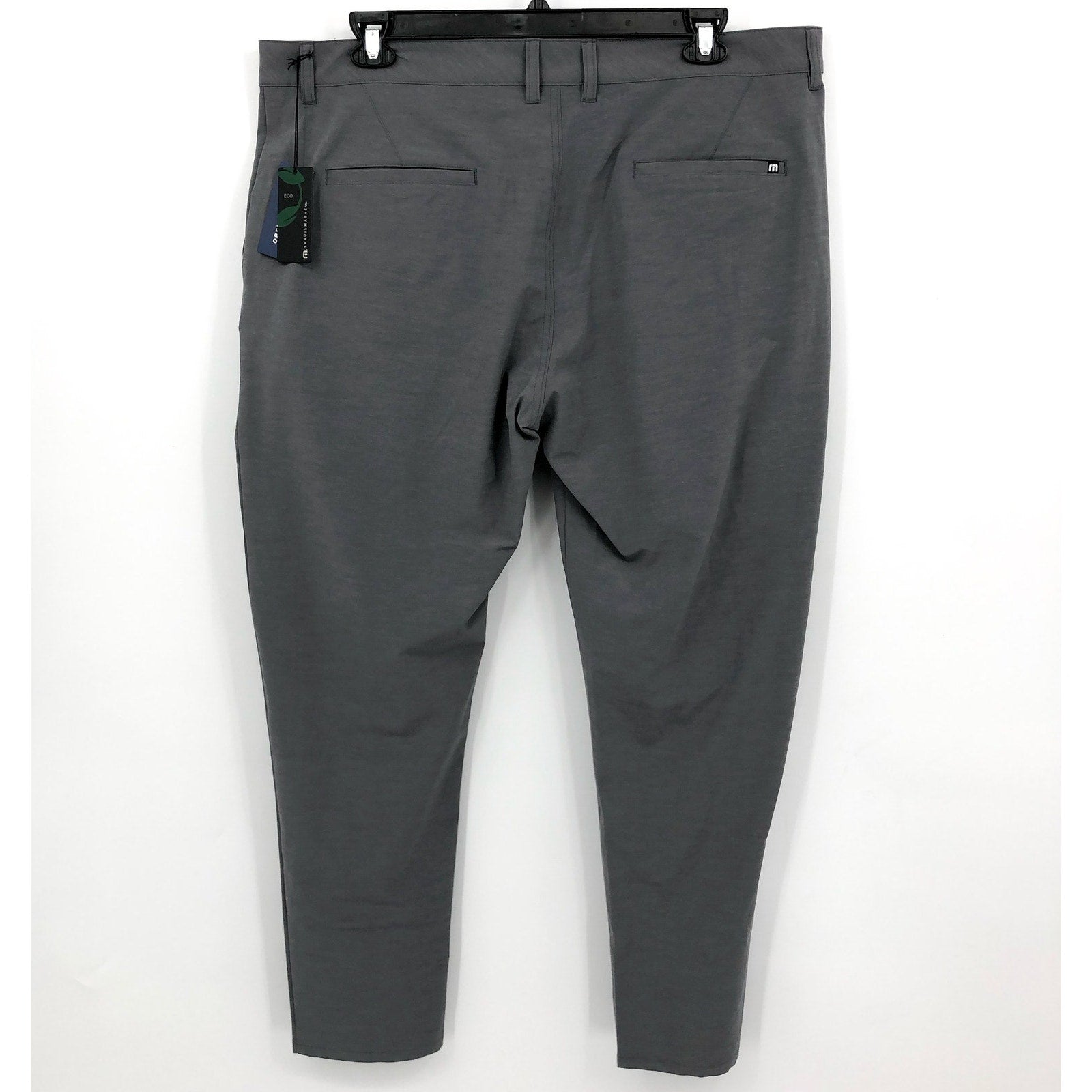 TRAVIS MATHEW Men's Open To Close Tech Chino Pants 42x31 Grey Heather Quit NWT