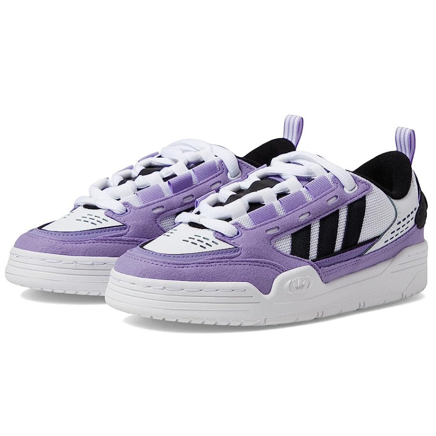 Adidas Originals Big Kids Adi2000 Sneakers Size 5 Purple White Leather NWT