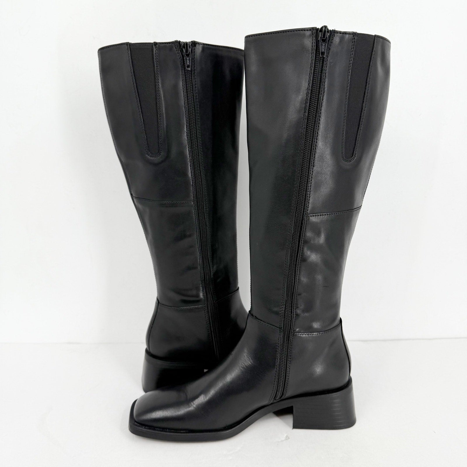 Vagabond Shoemakers Womens Blanca Tall Boots EU 38 US 8 Black Leather NWOB