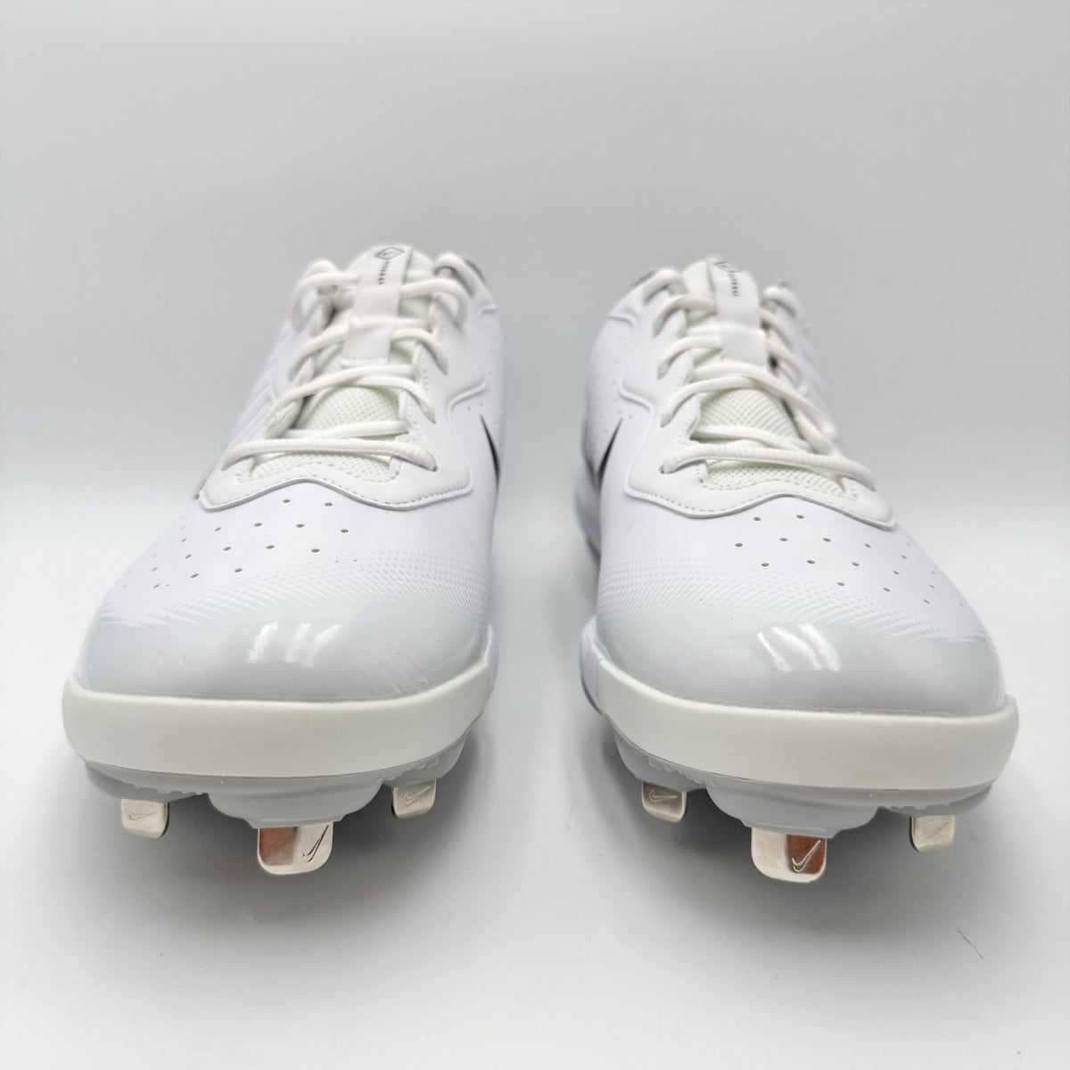 Nike Mens Alpha Huarache Varsity 4 Metal Baseball Cleats US 12 White Silver NWOB
