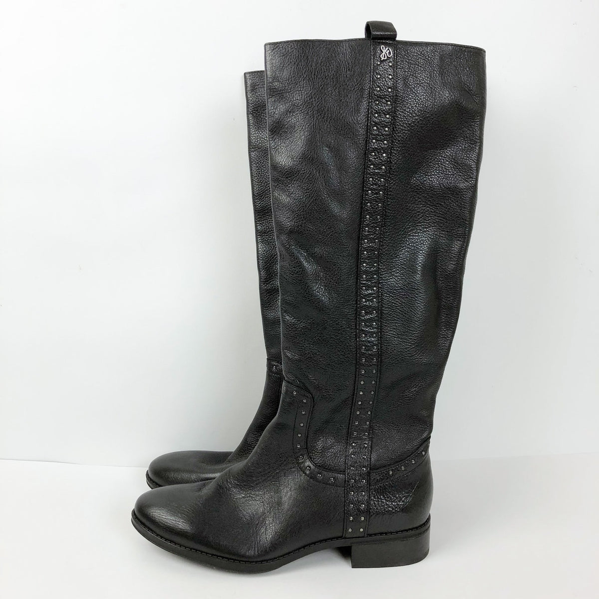 Sam Edelman Womens Prina 2 Knee High Boots Size 11 M Black Leather NWOB