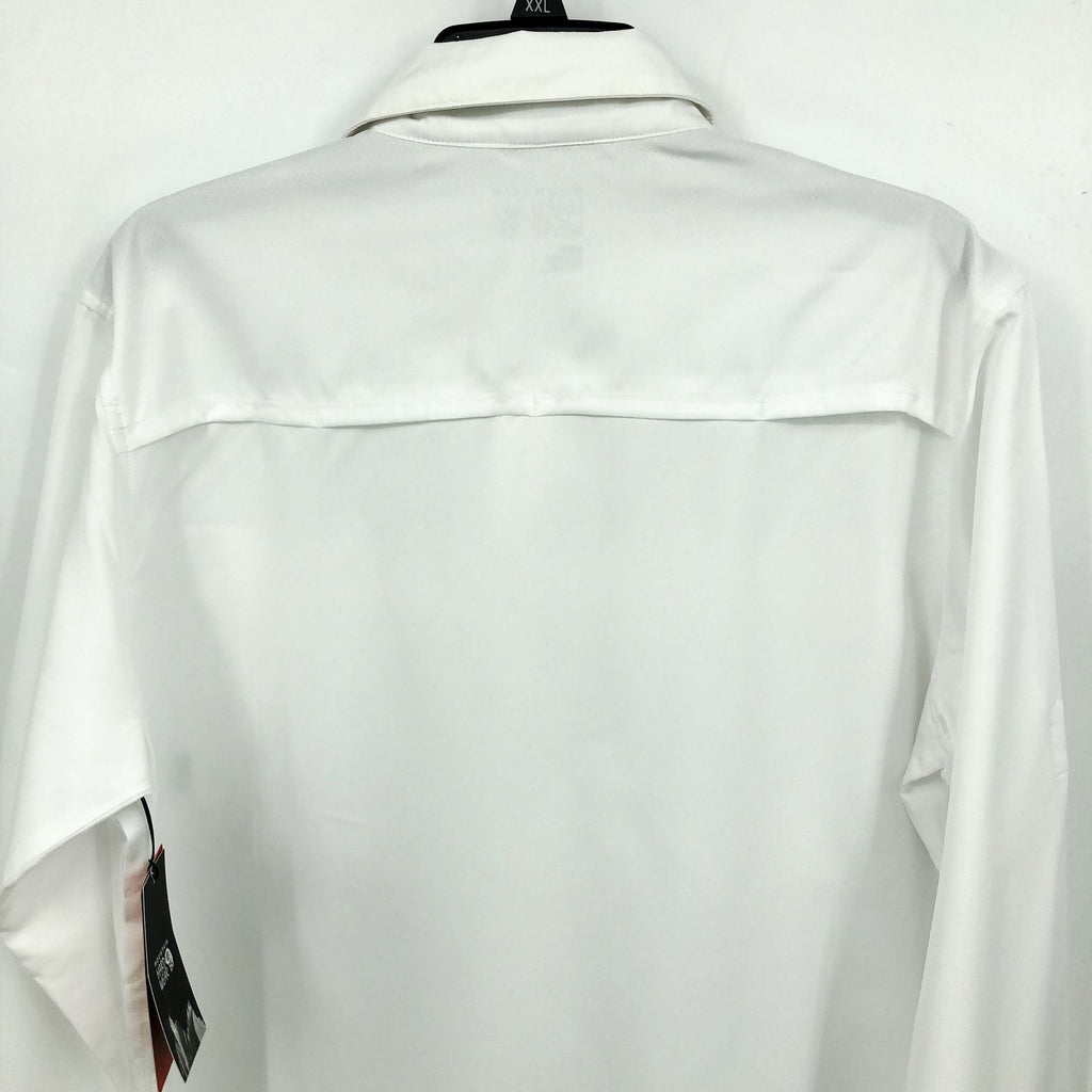 MOUNTAIN HARDWEAR Men's Canyon Long Sleeve Shirt Medium White Button Front NWT
