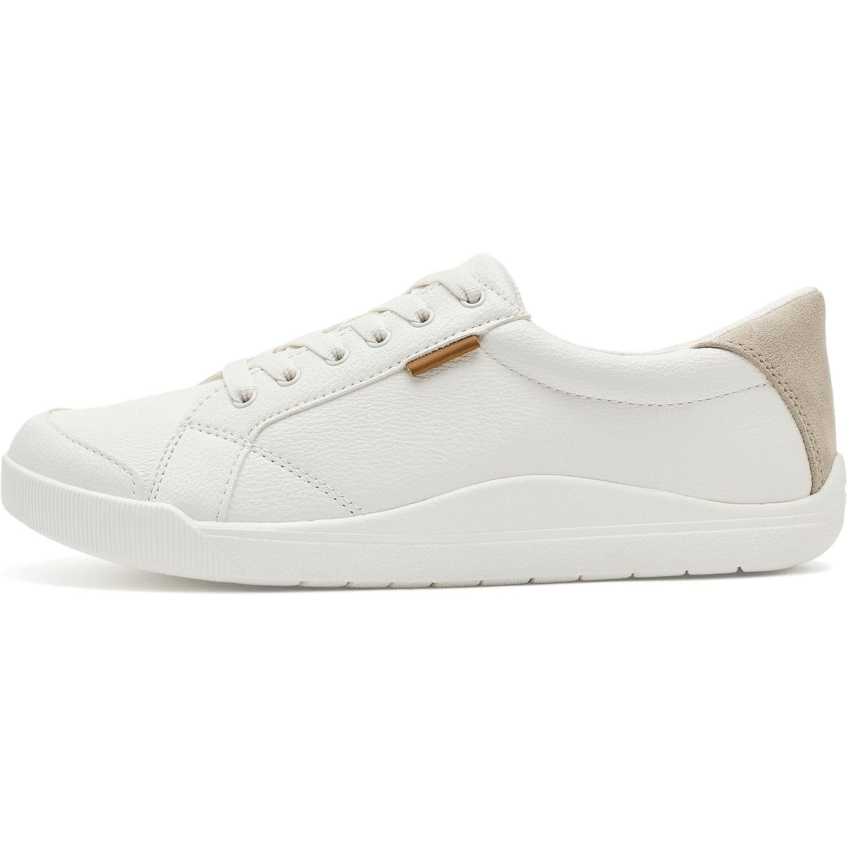 Dr. Scholl's Womens Be Bright Sneakers Size 8 Wide EU 38.5 White Oyster Grey NIB