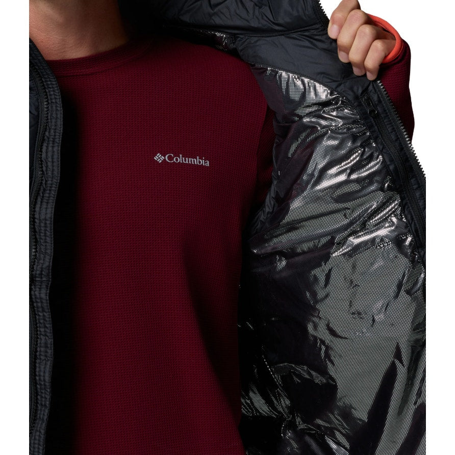 COLUMBIA Men's Pike Lake II Puffer Vest XL Black Insulated Omni-Heat NWT