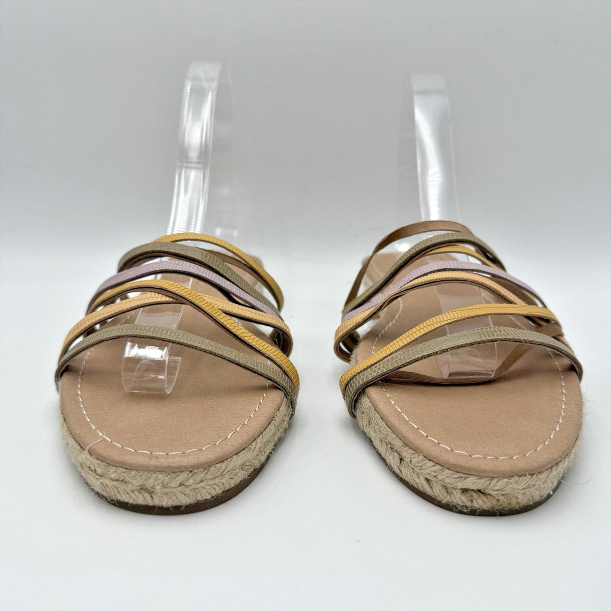 Madewell Womens Kathryn Espadrille Slide Sandal Size 8.5 Multicolor Leather NWOB