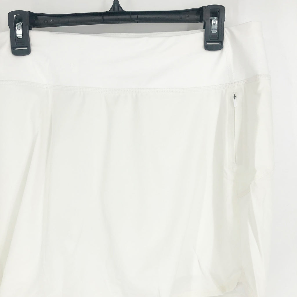 OUTDOOR VOICES Women's Hudson 4" Skort Size XXL White Lightweight NWT