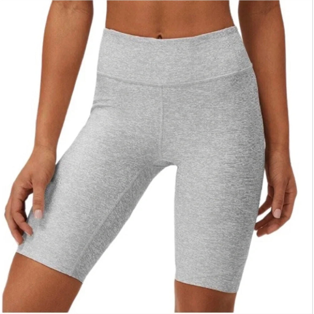OUTDOOR VOICES Women's Double Time 10" Biker Shorts XS Dove Gray NWT