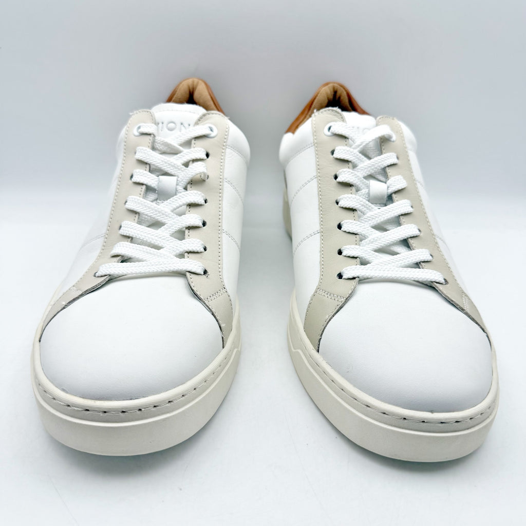 Vionic Mens Lucas ll Sneakers US 11 EU 44 White Leather Comfort Orthotic NWOB