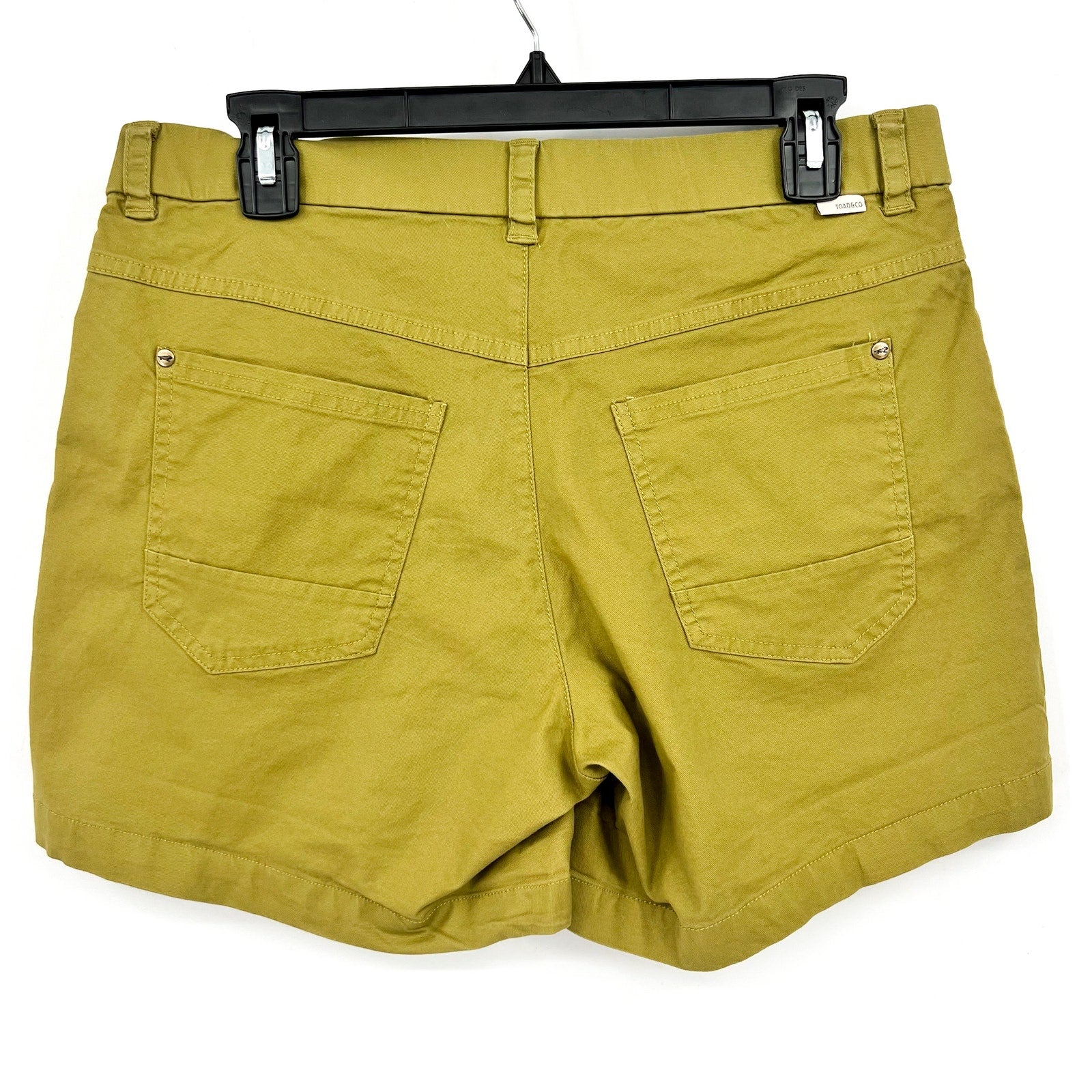 TOAD & CO. Women's Earthworks Camp Shorts Size 10 Moss Green Mid Rise NWT