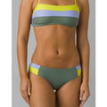PRANA Women's Innix Bikini Bottom Medium Army Green Colorblock NWT