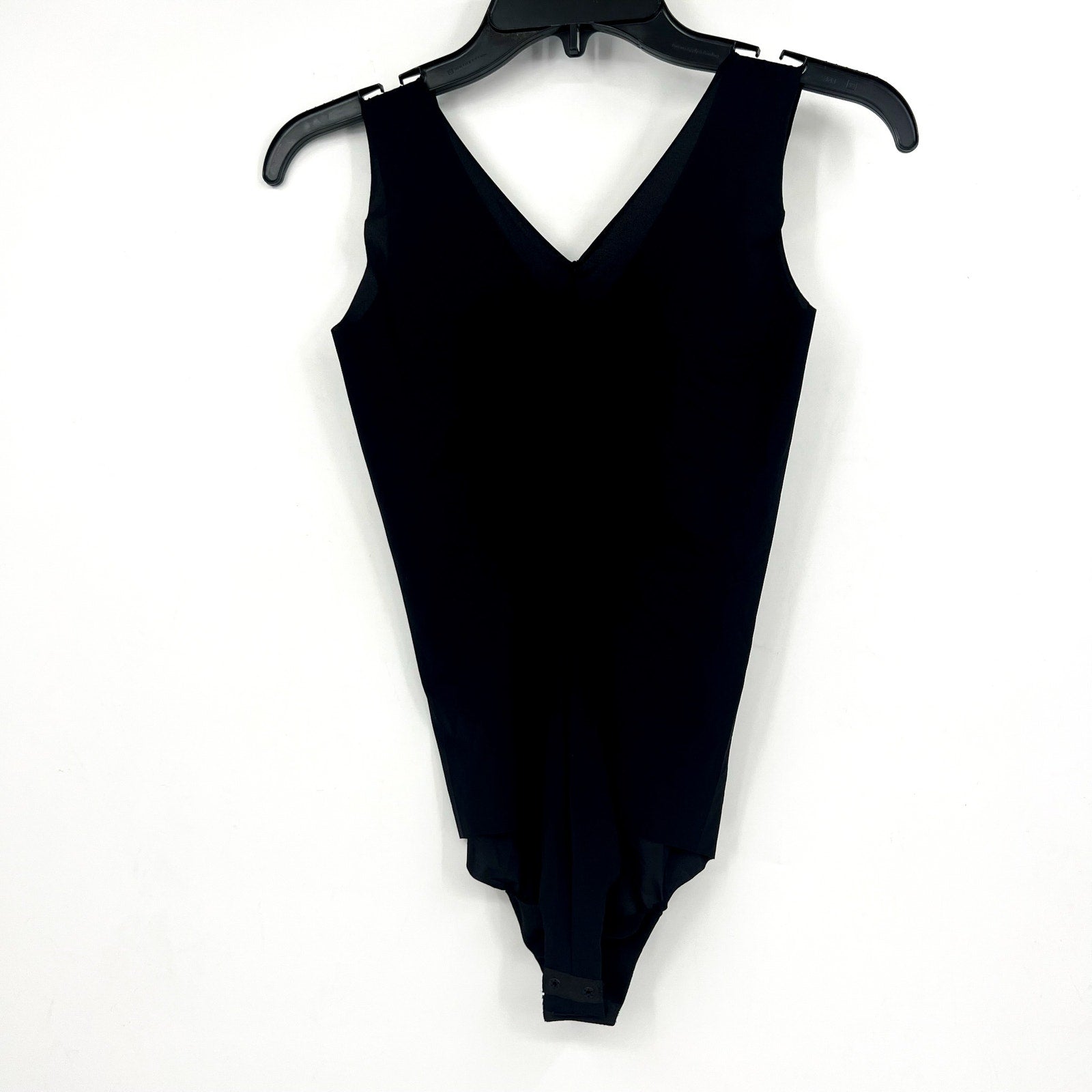 COMMANDO Women's Whisper Tank Bodysuit Small Medium Black V Neck NWT