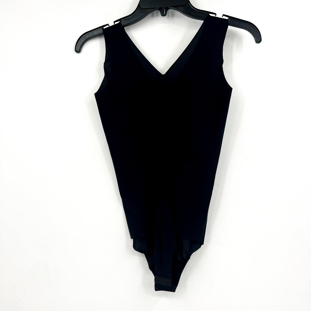 COMMANDO Women's Whisper Tank Bodysuit Small Medium Black V Neck NWT