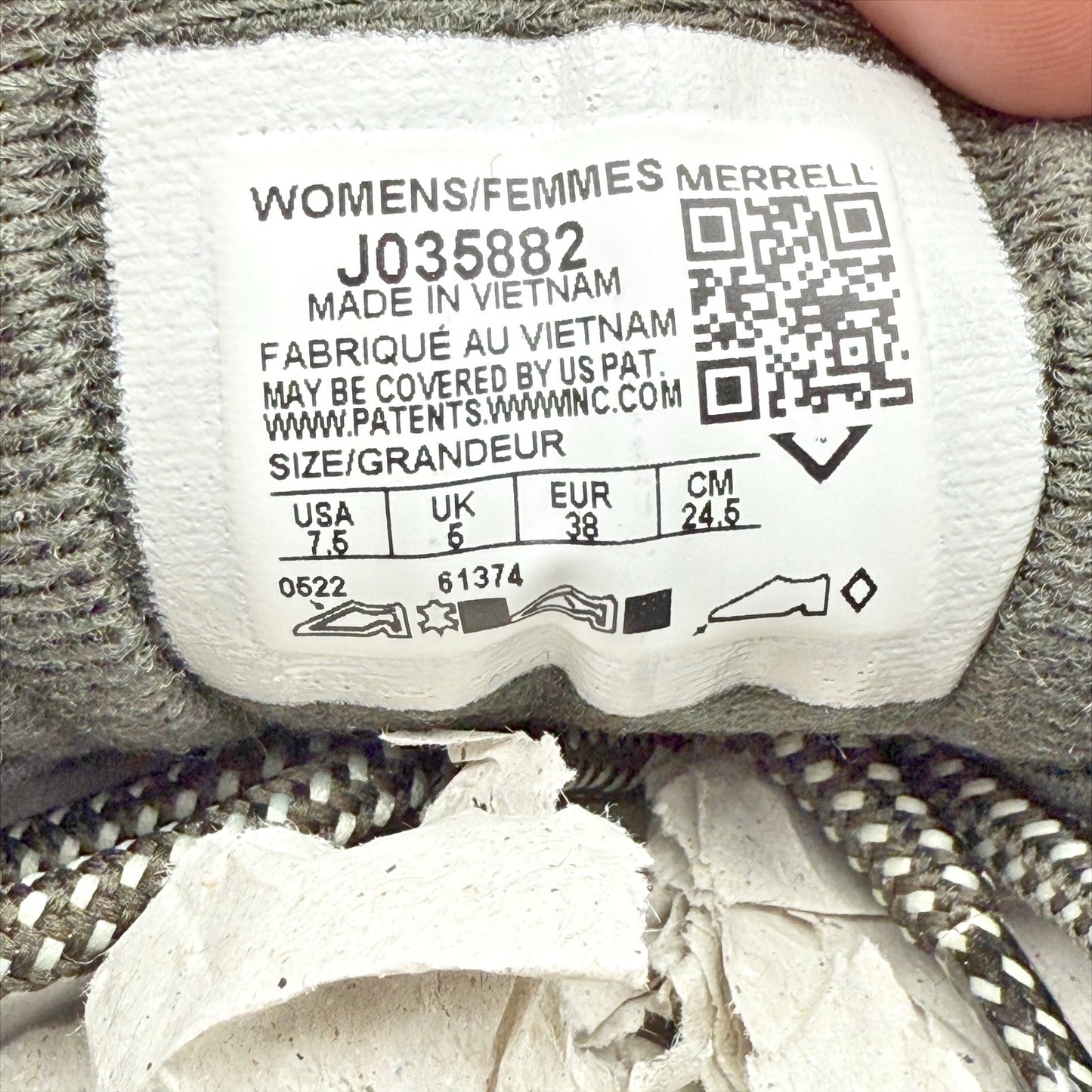 Merrell Womens Moab 3 Hiking Sneakers US 7.5 M EU 38 Tan Leather Athletic NIB