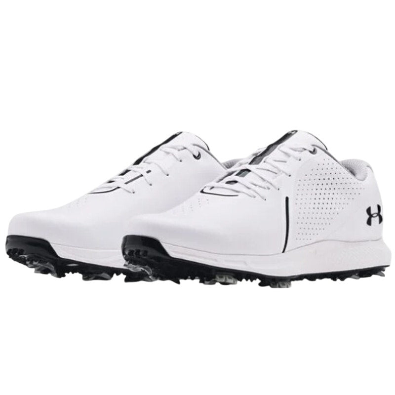 Under Armour Mens UA Charged Draw RST Golf Shoes US 11 EU 45 White Black NIB