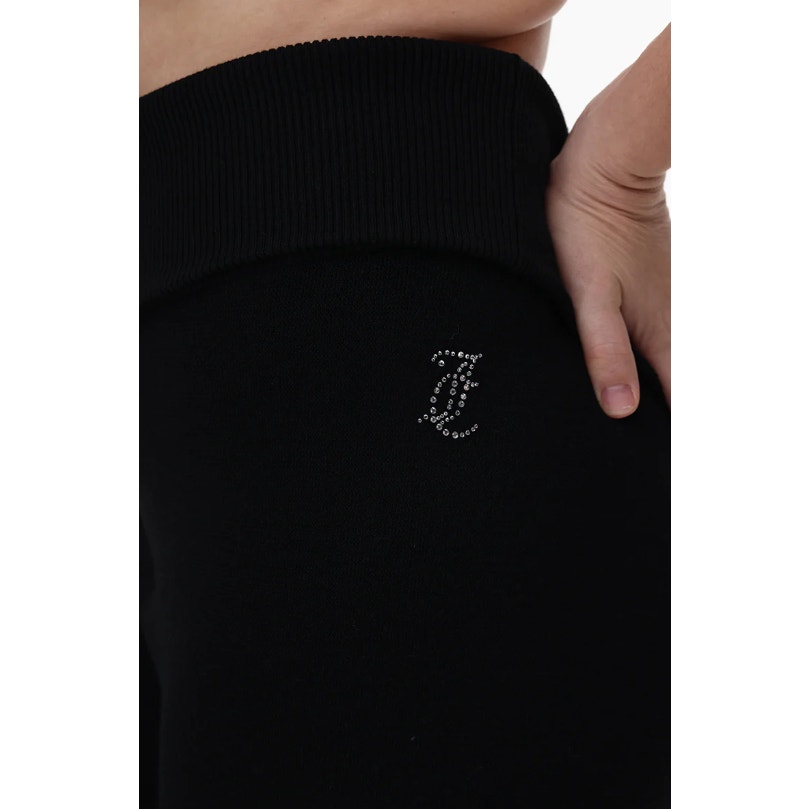 JUICY COUTURE Women's Low Rise Knit Flare Sweater PantLarge Black NWT