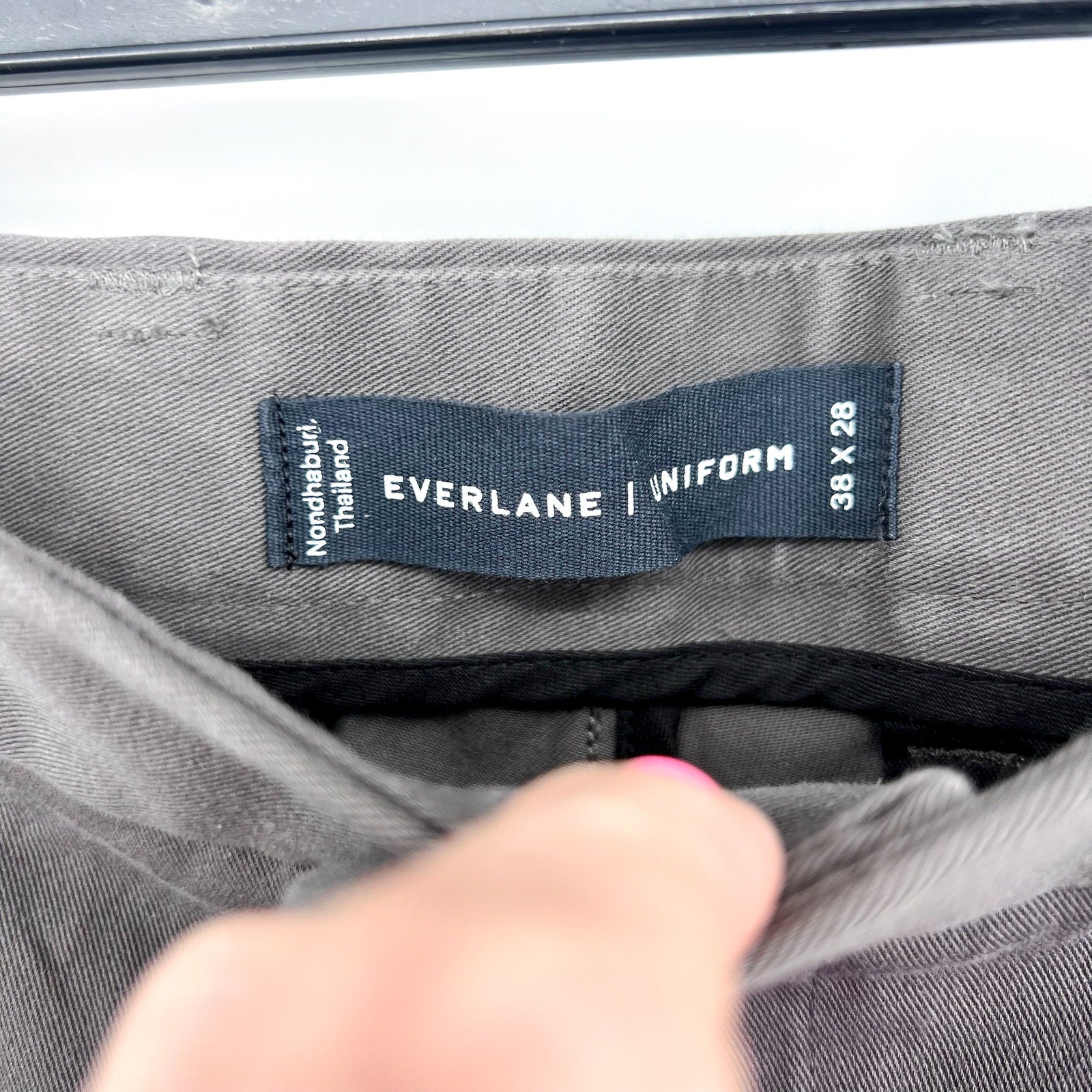 EVERLANE UNIFORM Men's The Performance Chino 38x28 Slate Grey Stretch Pants NWT