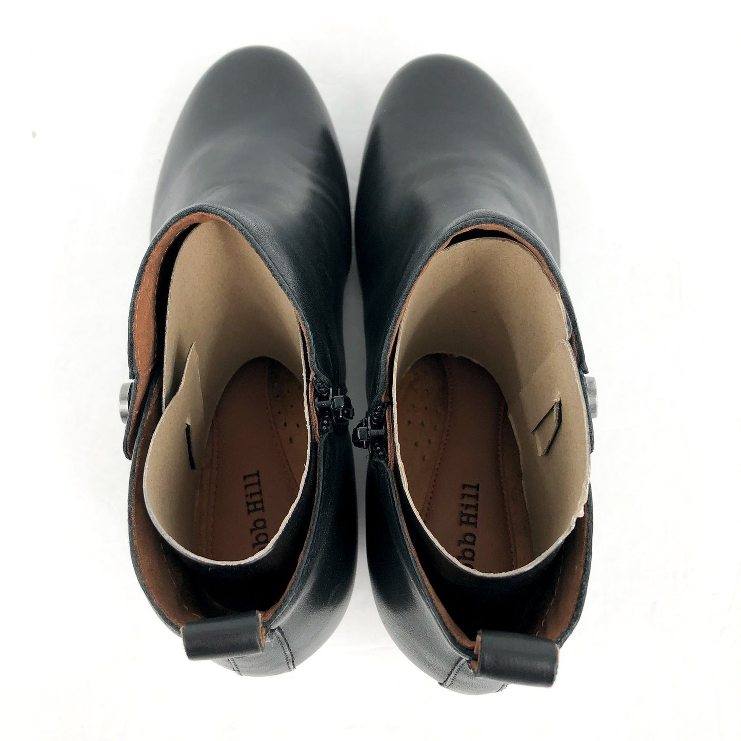 Cobb Hill Womens Larsa Ankle Bootie US 8 Wide EU 38.5 Black Leather NIB