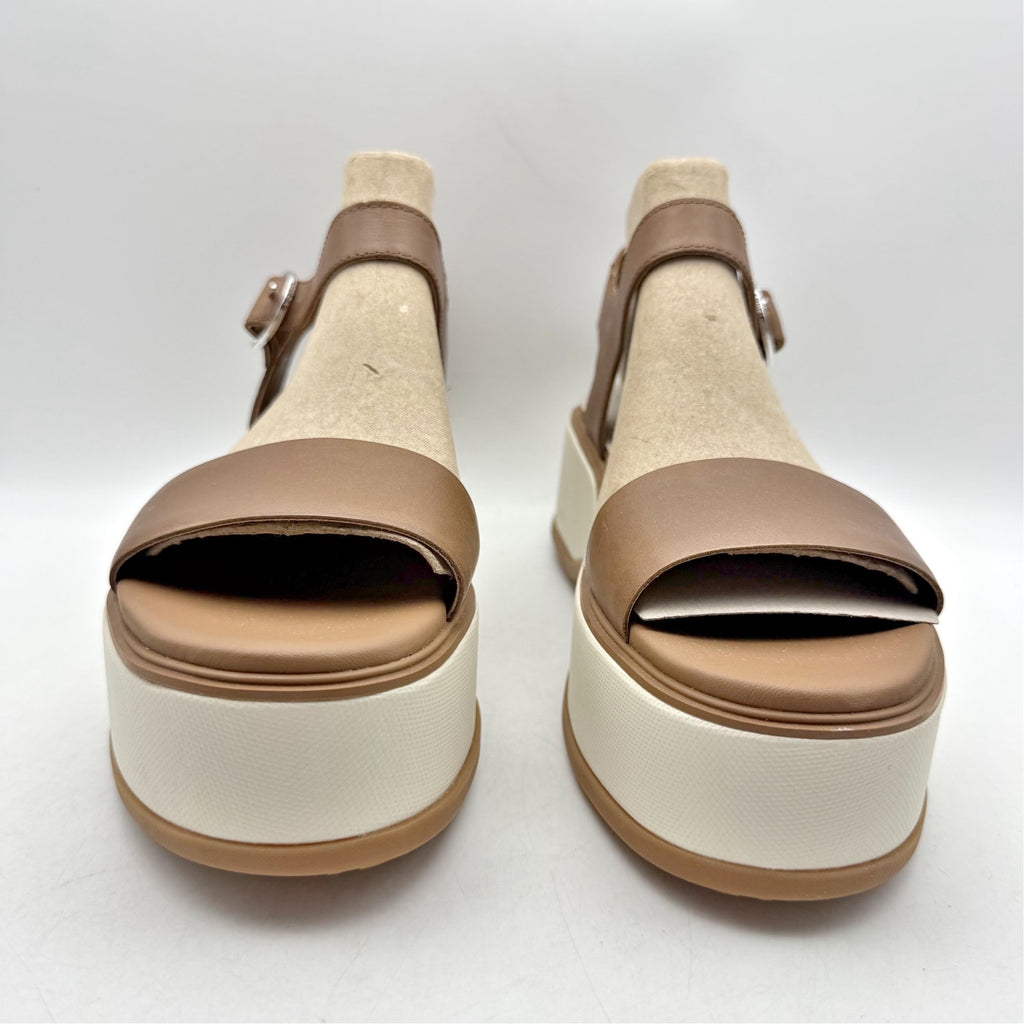 Sorel Womens Dayspring Platform Sandals US 10 EU 41 Brown Leather NWOB