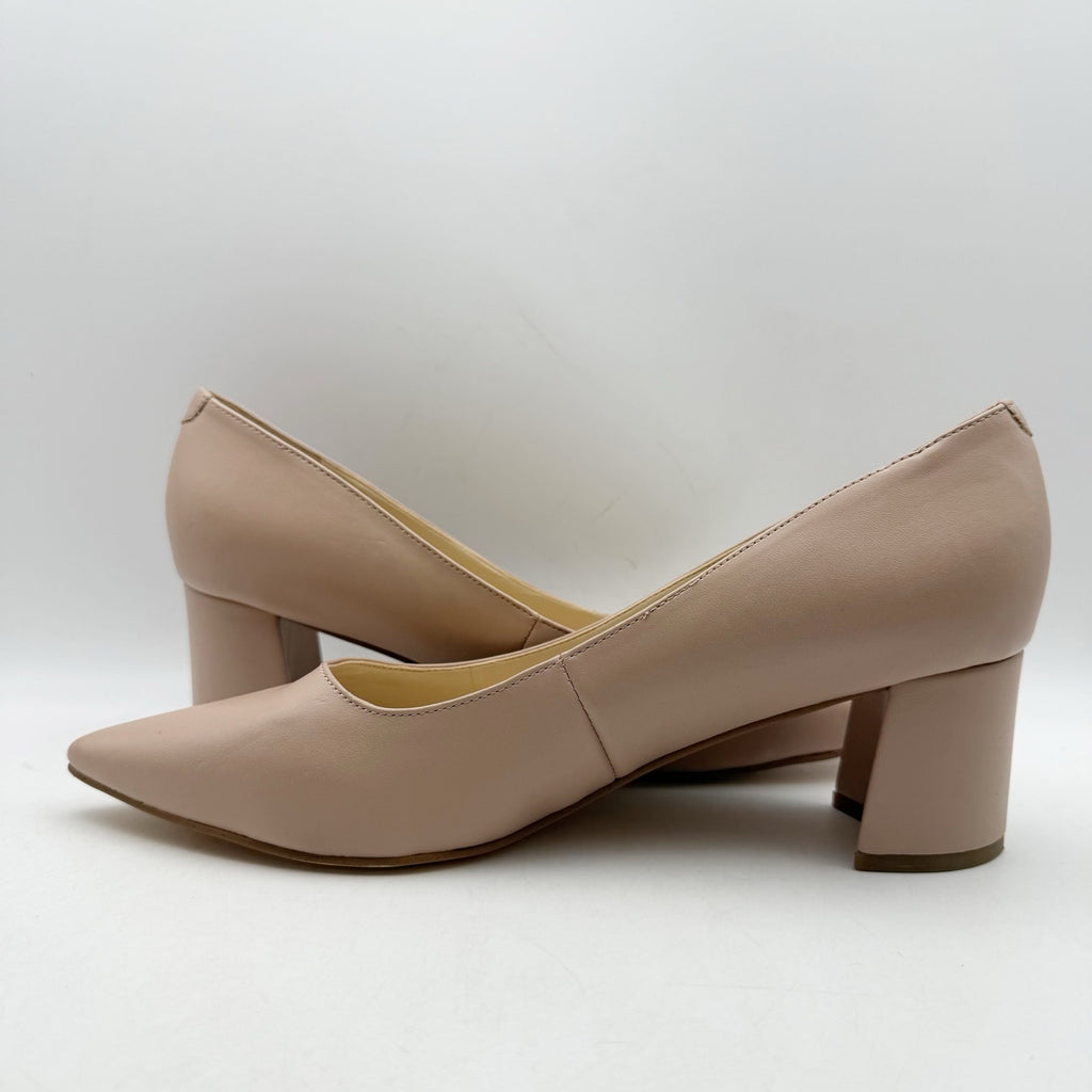 Nine West Womens lSSA Pumps Size 11 M Beige Nude Leather NWOB
