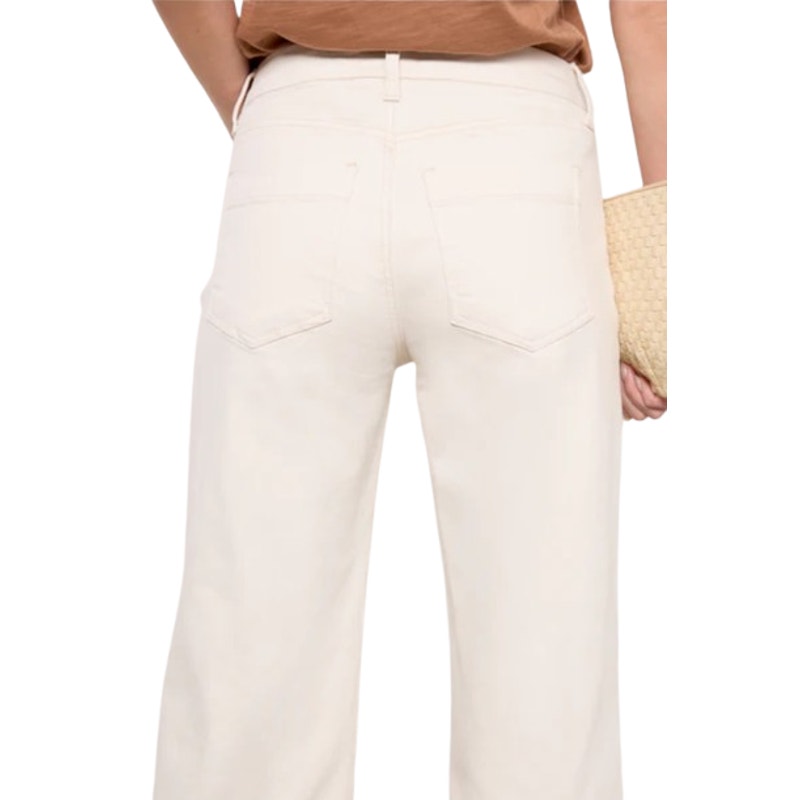 KUT FROM THE KLOTH Womens Charlotte Wide Leg Jeans Size 18 Cream Ecru NWT