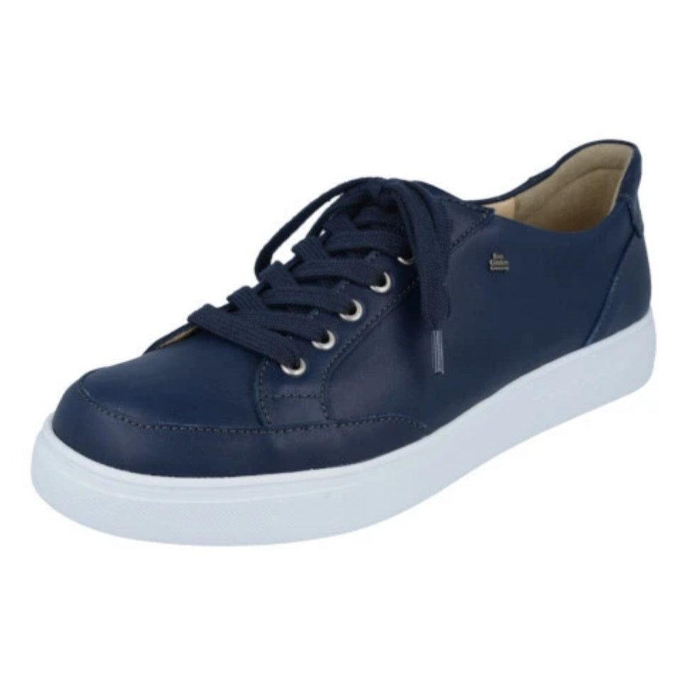 Finn Comfort Men's Casual Brandon Sneaker US 9 UK 8.5 Blue Leather Suede NWOB