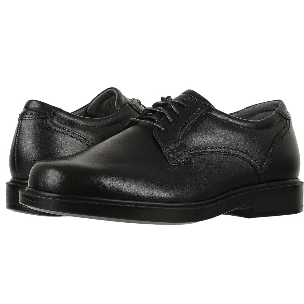 SAS Mens Ambassador Lace Up Comfort Oxford Shoes US 9.5 Wide Black Leather NWOB