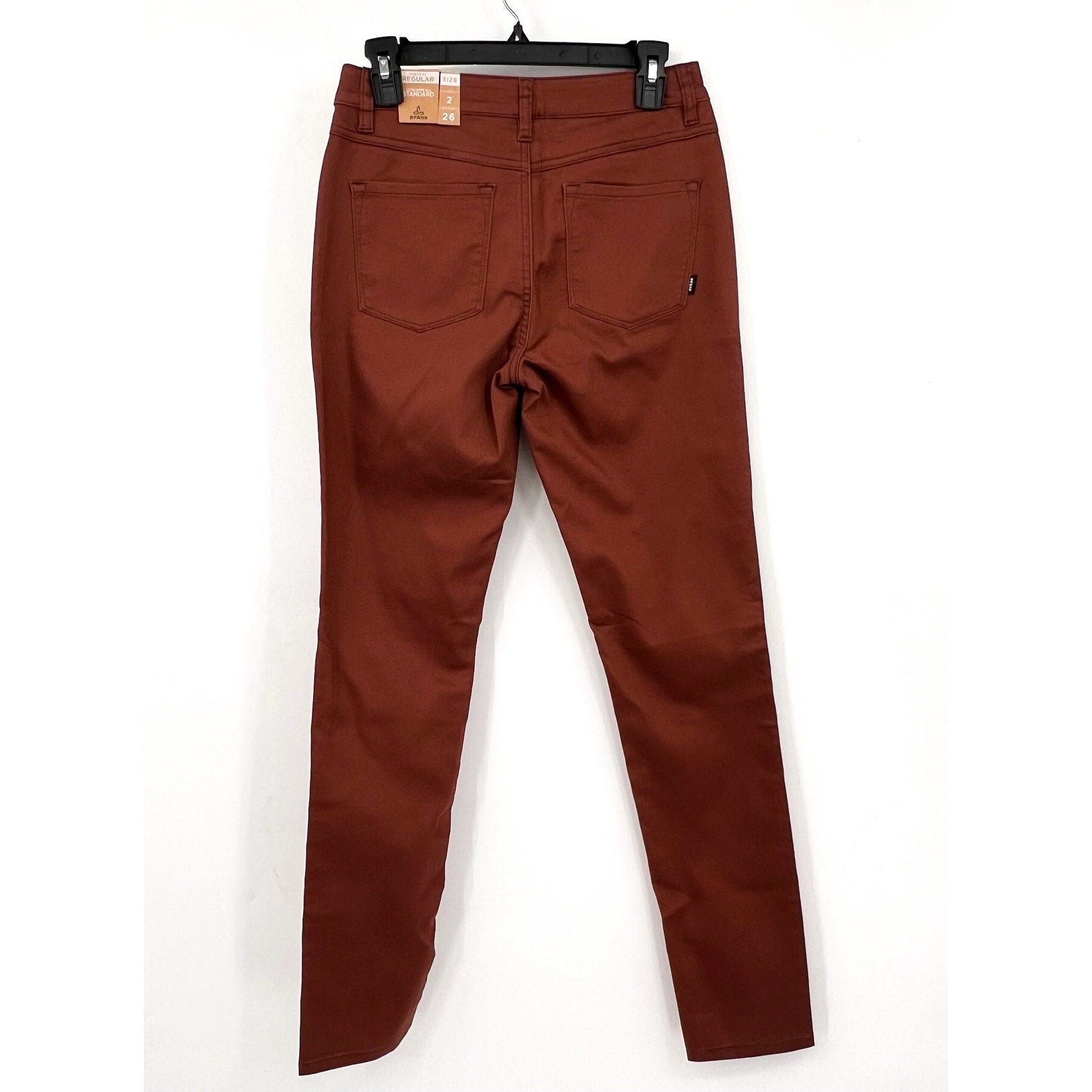 PRANA Women's Kayla Skinny Jeans Size 2 26x32 Brown High Rise Stretch NWT