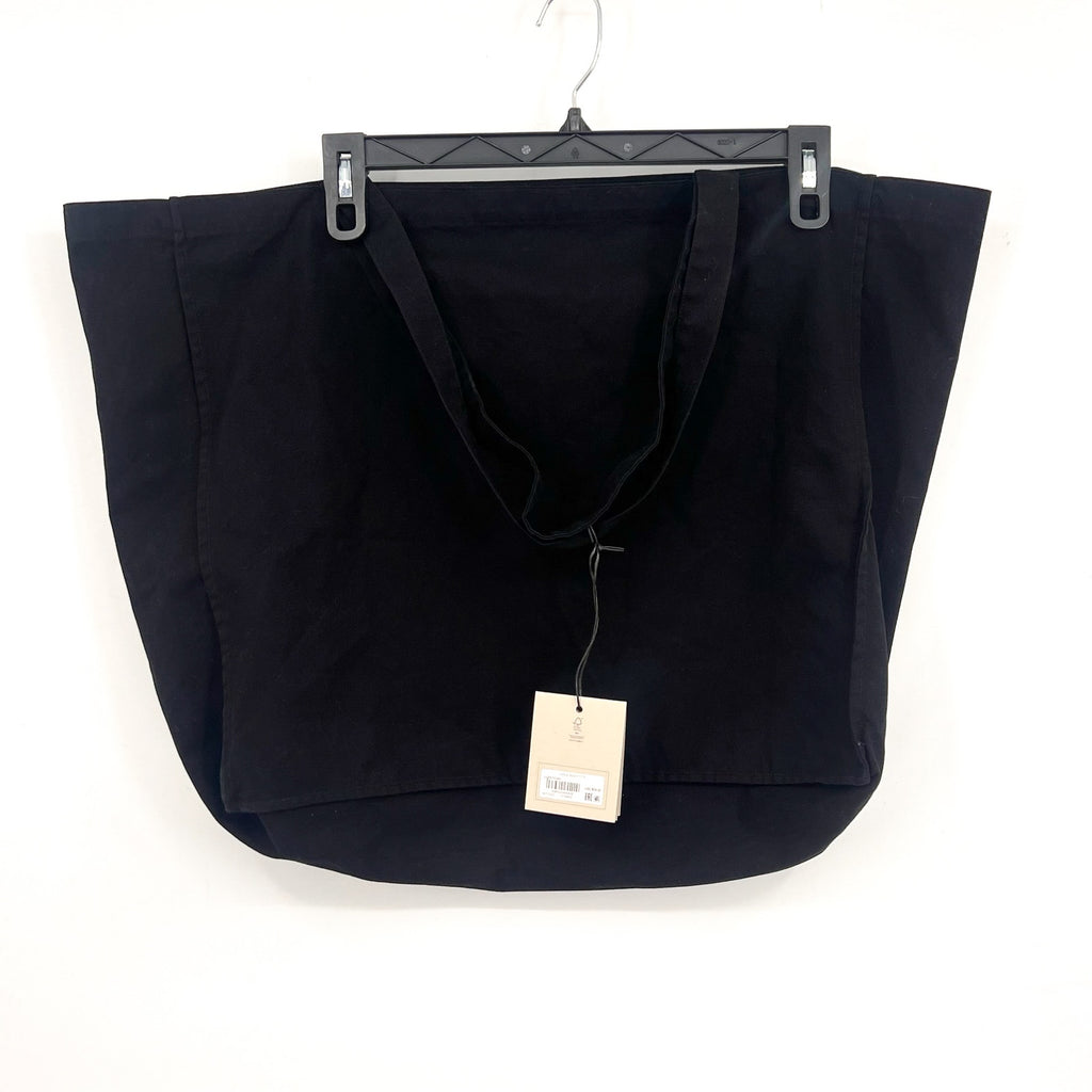 ALLSAINTS Unisex Large Biggy Tote One Size Black Logo 100% Cotton NWT