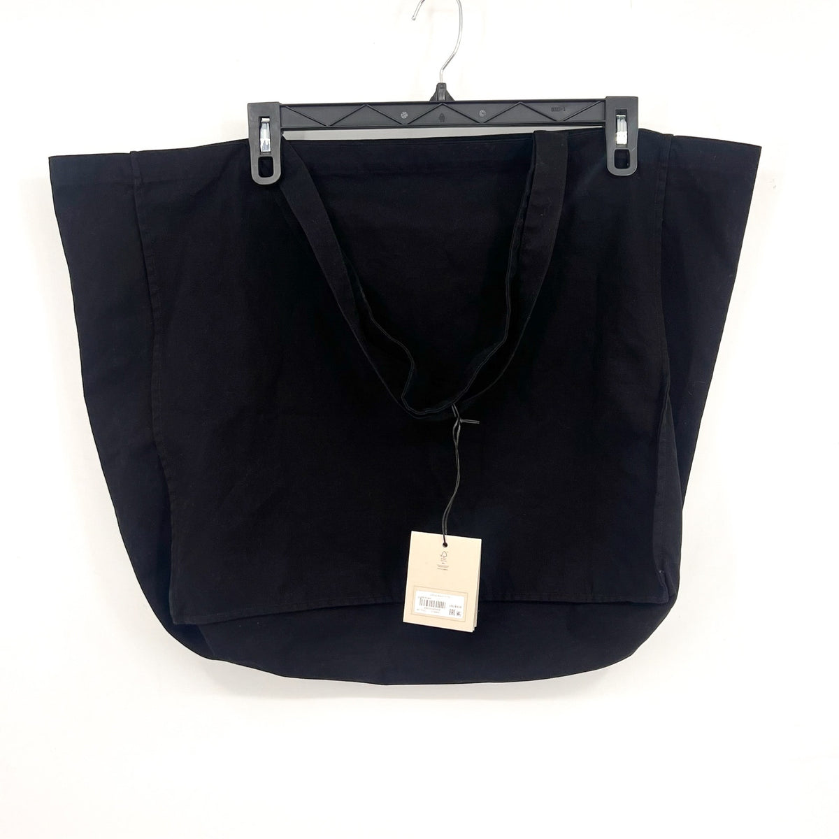 ALLSAINTS Unisex Large Biggy Tote One Size Black Logo 100% Cotton NWT