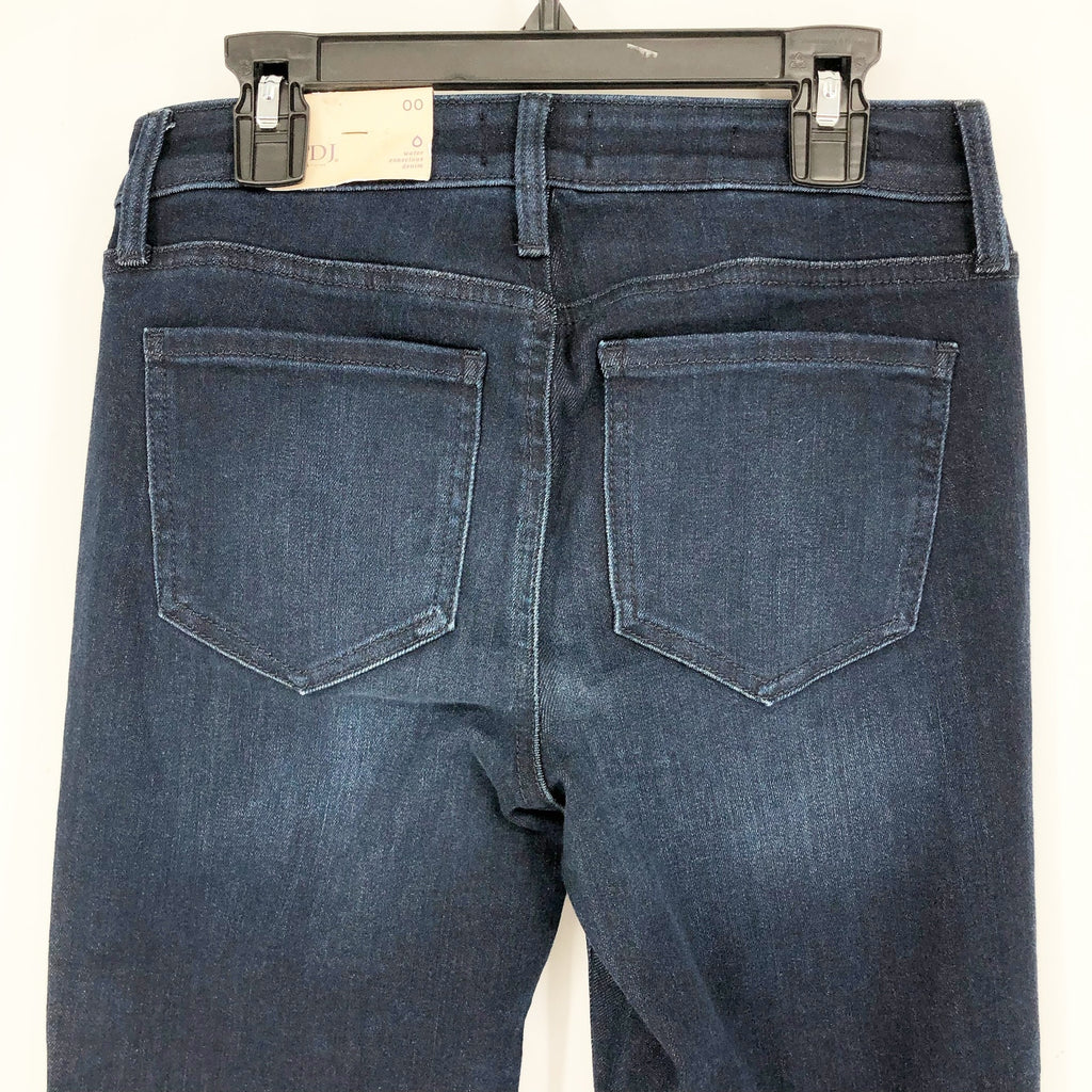 NYDJ Womens Sheri Slim Jeans Size 00 Rapture Blue Cuffed Mid Rise Stretch NWT
