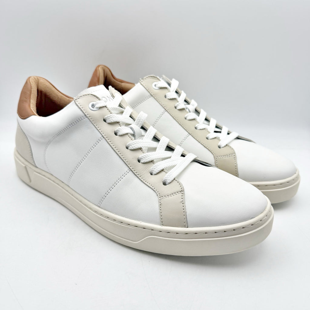 Vionic Mens Lucas ll Sneakers US 11 EU 44 White Leather Comfort Orthotic NWOB