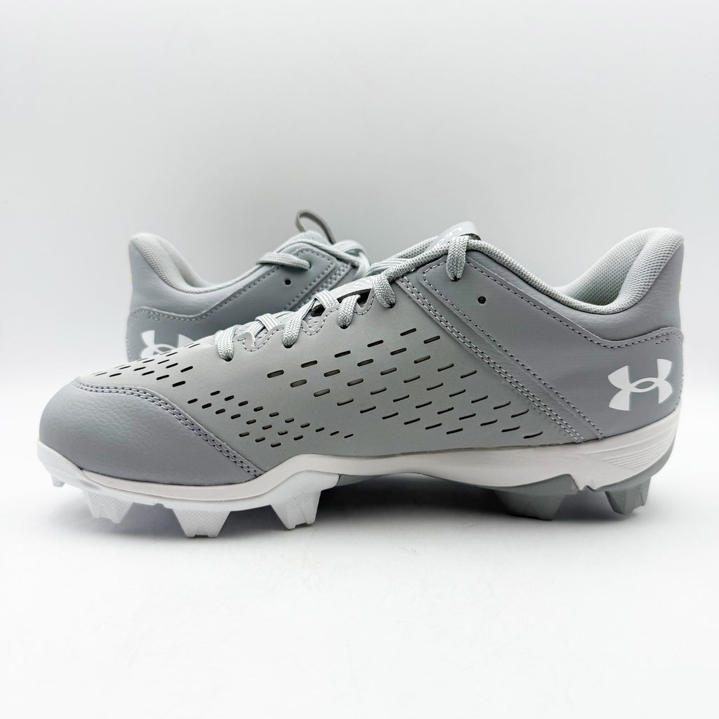 Under Armour Mens Leadoff Low RM Molded Baseball Cleats Size 12 Grey White NWOB