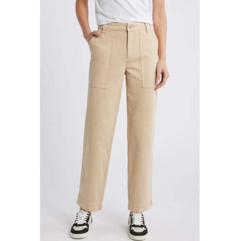 TREASURE AND BOND Womens Utility Cargo Pants Size 4 Brown Cotton Blend NWT